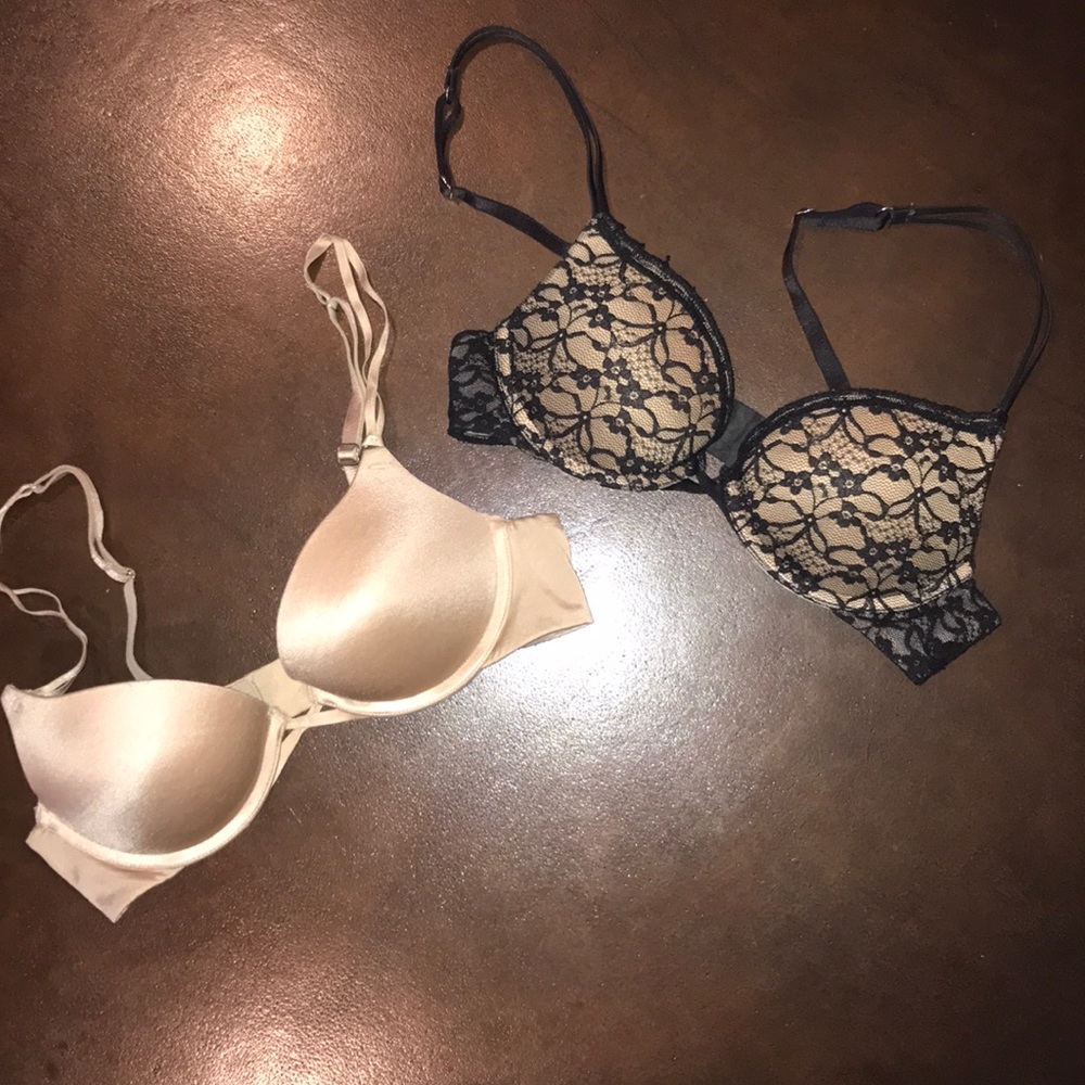 Two Maddie Aerie Push-Up Bras